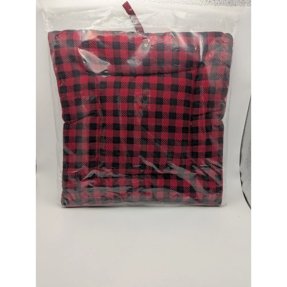 Cranberry Hotpad Quilted‎ Heart Buffalo Plaid Christmas Kitchen Decor Hanging
